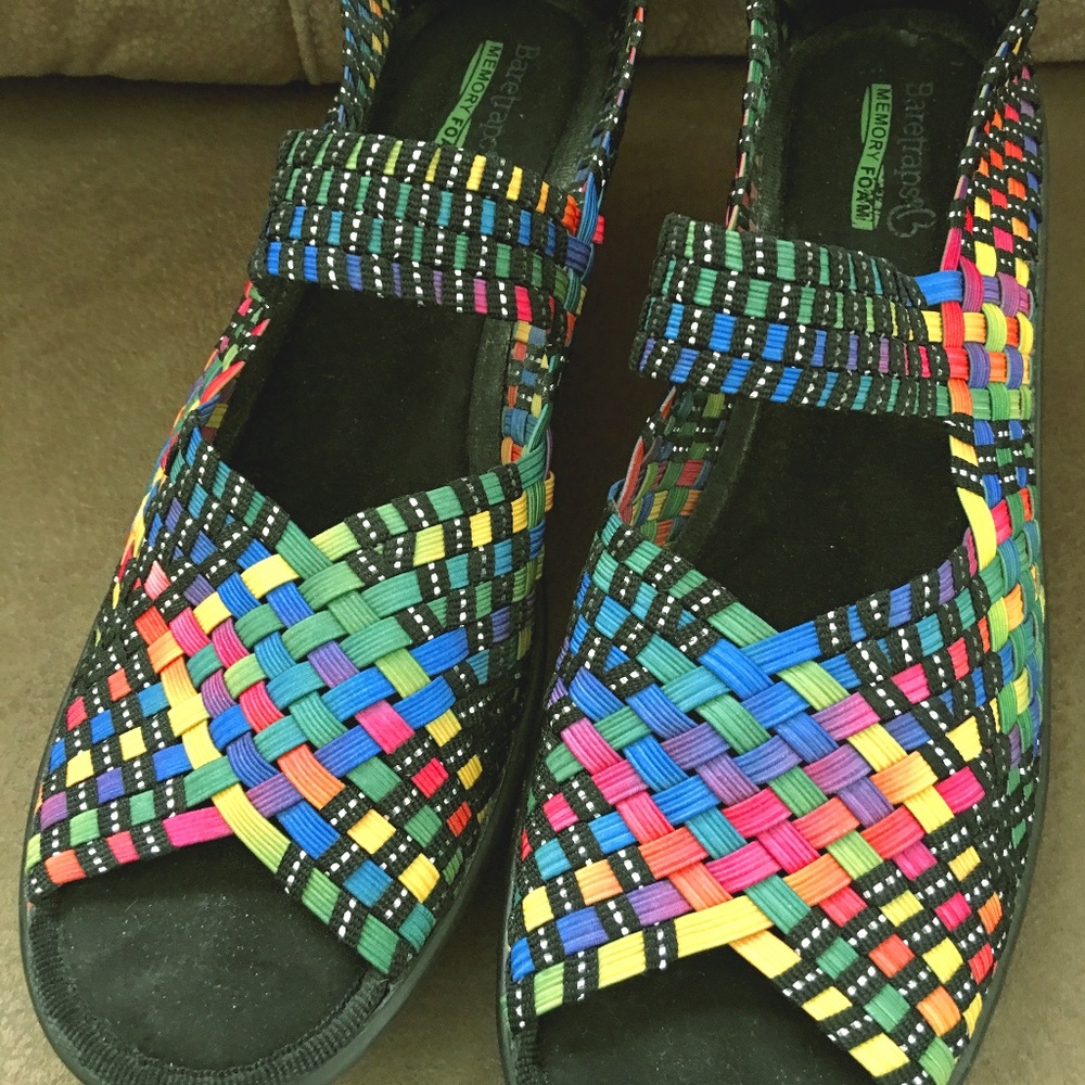 BareTraps Umma Mary Jane Wedge Sandals, Multicolor